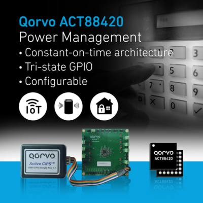 Qorvo 全新推出高度可配置緊湊型 PMIC，為物聯網及空間受限應用注入核心動力